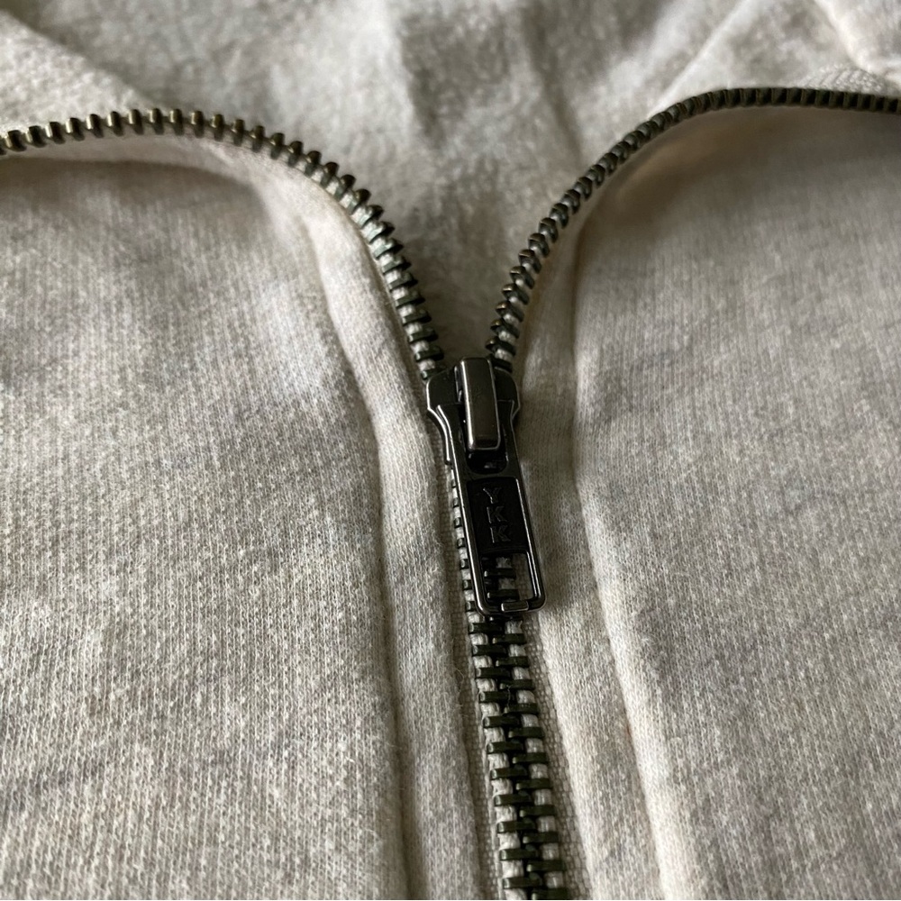 Synergy Organic Half Zip Pullover Sweatshirt Beige Organic Cotton Size L Granola - Picture 4 of 8